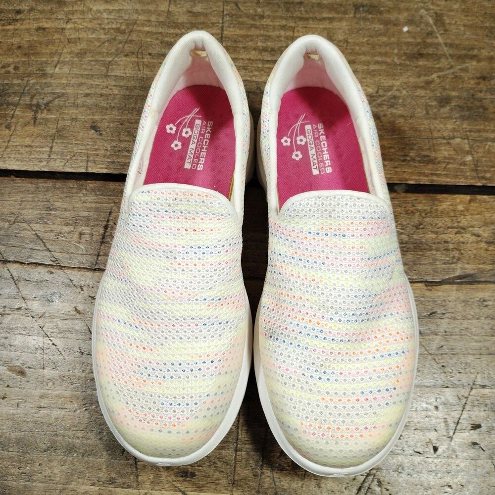 Skechers Women's Sz 8 Go Walk Sneaker Loafer Evolution Ultra Slip On Shoes